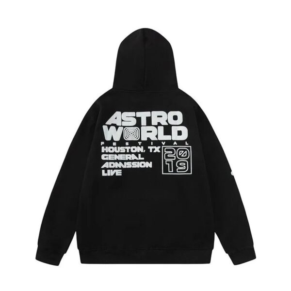 travisscott printed casual hoodie