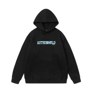 travisscott printed casual hoodie