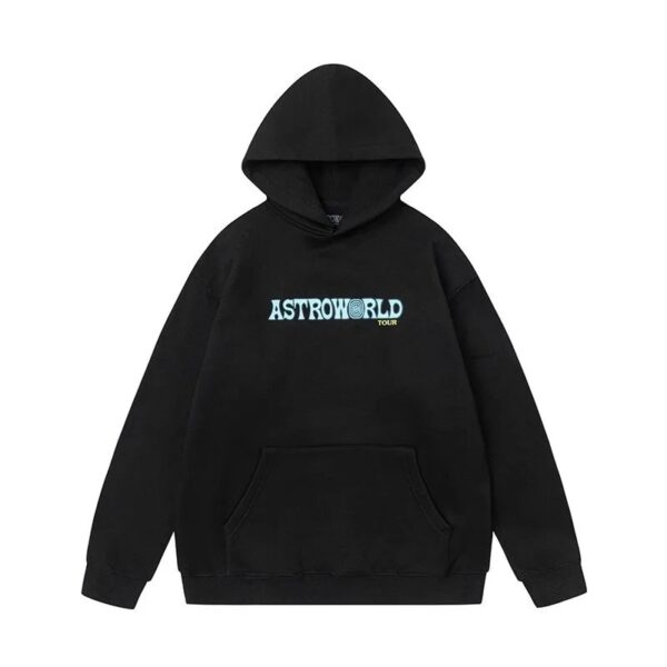 travisscott printed casual hoodie