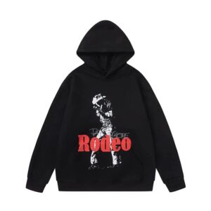 travisscott printed casual hoodie