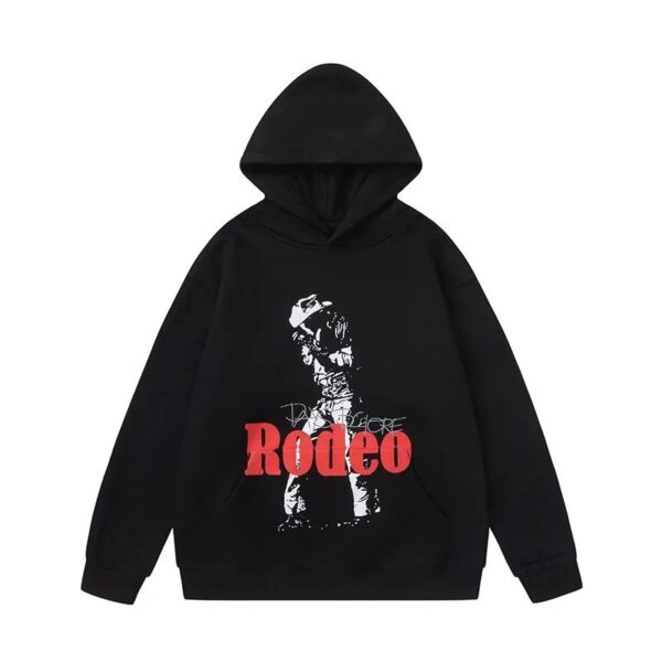 travisscott printed casual hoodie