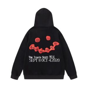 travisscott printed casual hoodie