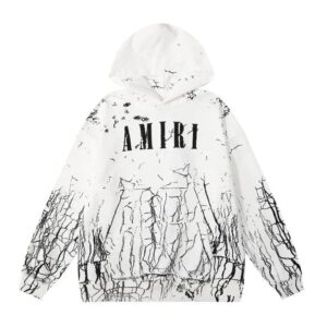 Amiri Logo Print Ink Splash Hoodie Multicolor Collection