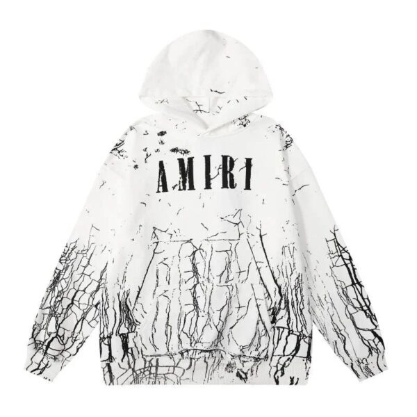 Amiri Logo Print Ink Splash Hoodie Multicolor Collection