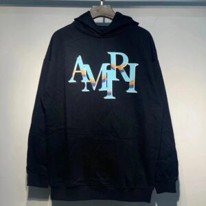 Amiri Logo Print Ink Splash Hoodie Multicolor Collection