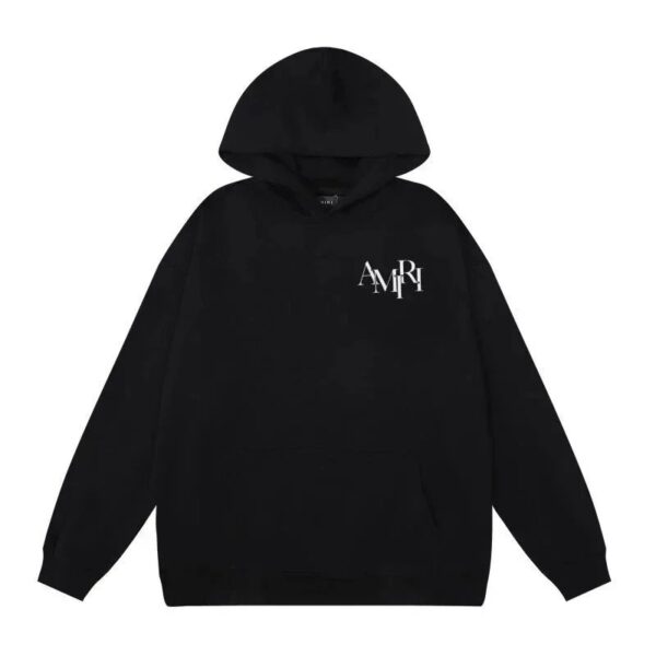 Amiri Logo Print Ink Splash Hoodie Multicolor Collection