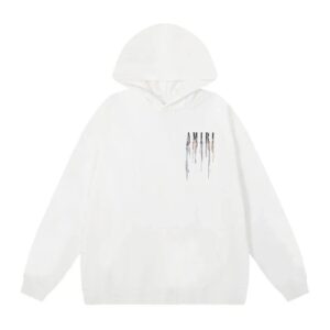 Amiri Logo Print Ink Splash Hoodie Multicolor Collection