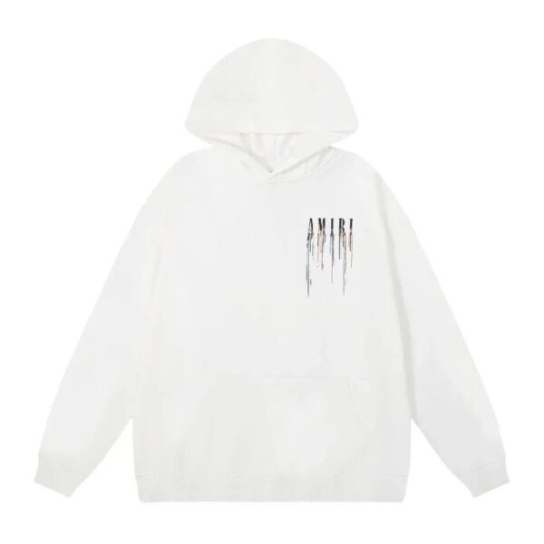 Amiri Logo Print Ink Splash Hoodie Multicolor Collection