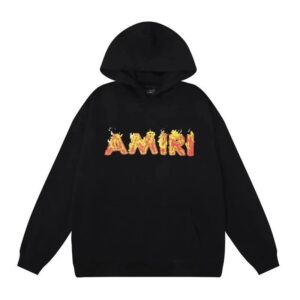 Amiri Logo Print Ink Splash Hoodie Multicolor Collection