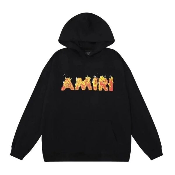 Amiri Logo Print Ink Splash Hoodie Multicolor Collection