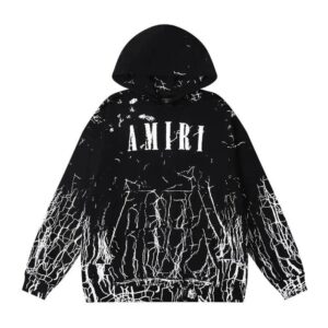 Amiri Logo Print Ink Splash Hoodie Multicolor Collection