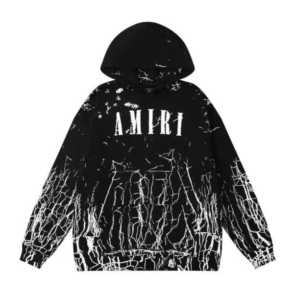 Amiri Logo Print Ink Splash Hoodie Multicolor Collection