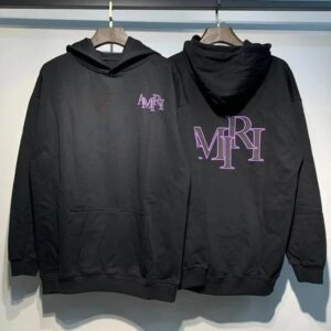 Amiri Logo Print Ink Splash Hoodie Multicolor Collection