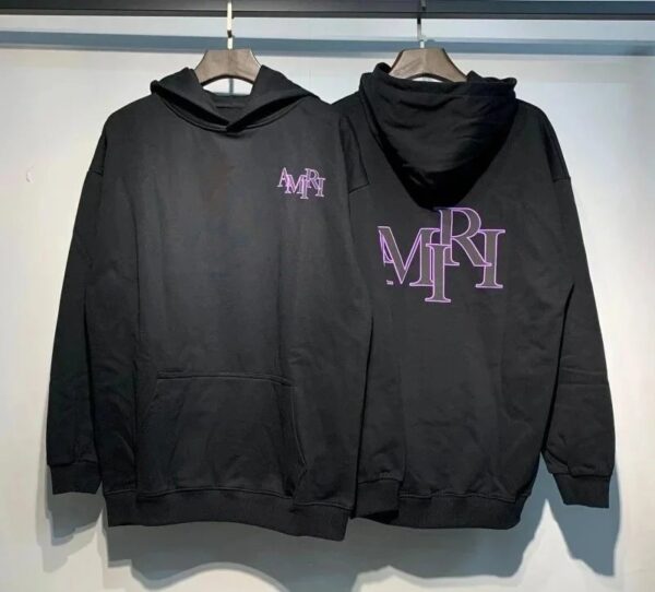 Amiri Logo Print Ink Splash Hoodie Multicolor Collection