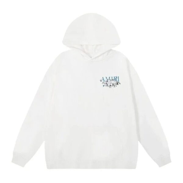 Amiri Logo Print Ink Splash Hoodie Multicolor Collection