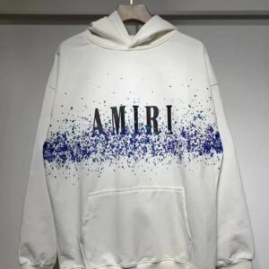 Amiri Logo Print Ink Splash Hoodie Multicolor Collection