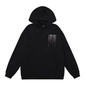 Amiri Logo Print Ink Splash Hoodie Multicolor Collection