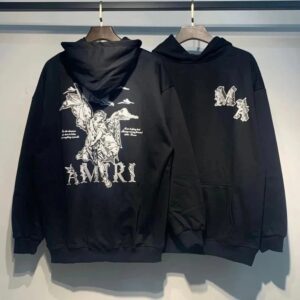 Amiri Logo Print Ink Splash Hoodie Multicolor Collection