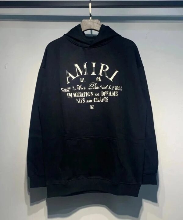 Amiri Logo Print Ink Splash Hoodie Multicolor Collection