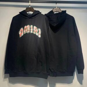 Amiri Logo Print Ink Splash Hoodie Multicolor Collection