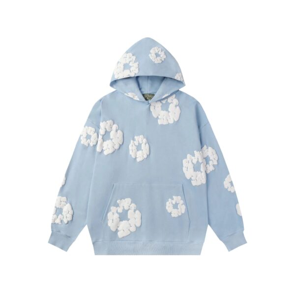 DENIM TEARS Foam Flower Hoodie Hot!
