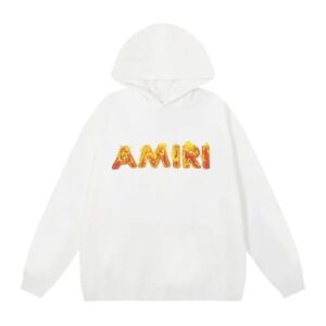 Amiri Logo Print Ink Splash Hoodie Multicolor Collection