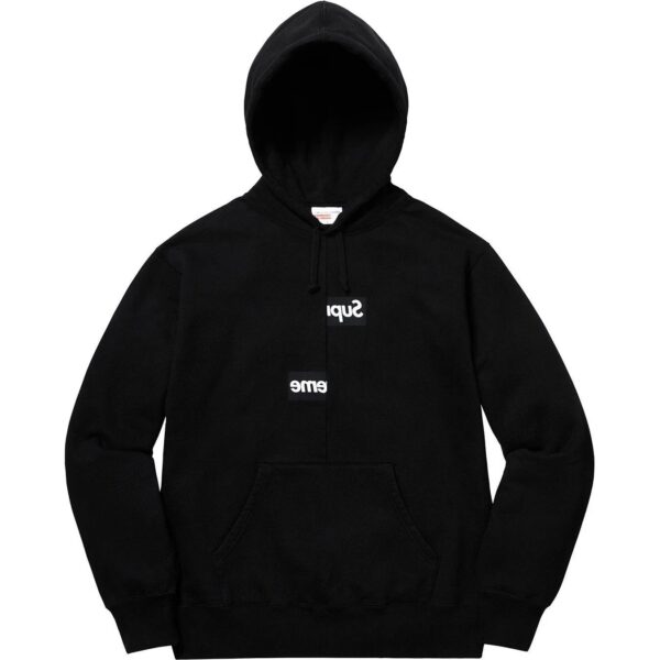 Supreme Classic Logo Hoodie in a variety of colors.