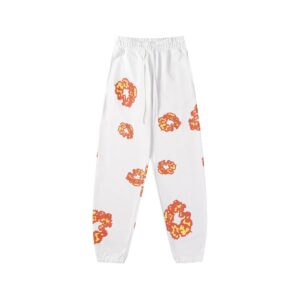 DENIM TEARS Foam Flower Sweatpants Hot!
