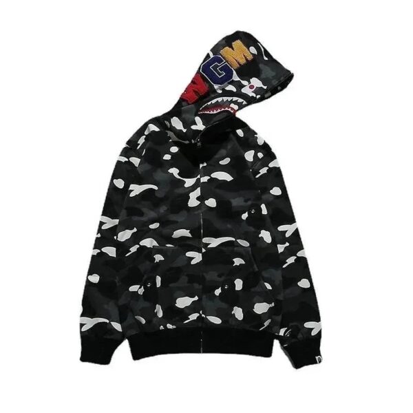 Bape Shark Head Multicolor Hoodie - 图片 2