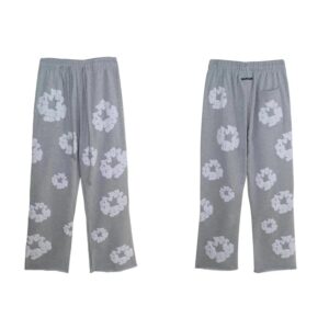 Denim tears Loose Fit Gray Floral Casual Pants