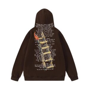 travisscott printed casual hoodie
