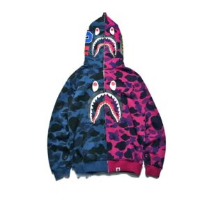 Bape Shark Head Multicolor Hoodie