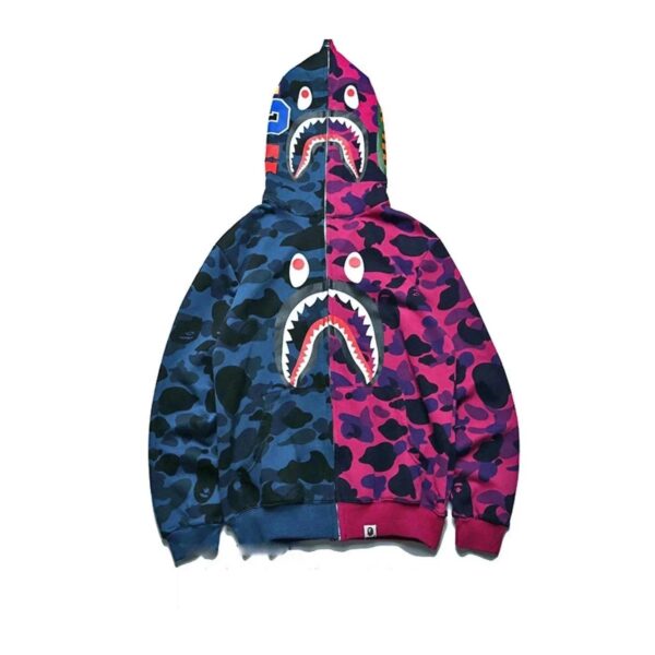 Bape Shark Head Multicolor Hoodie