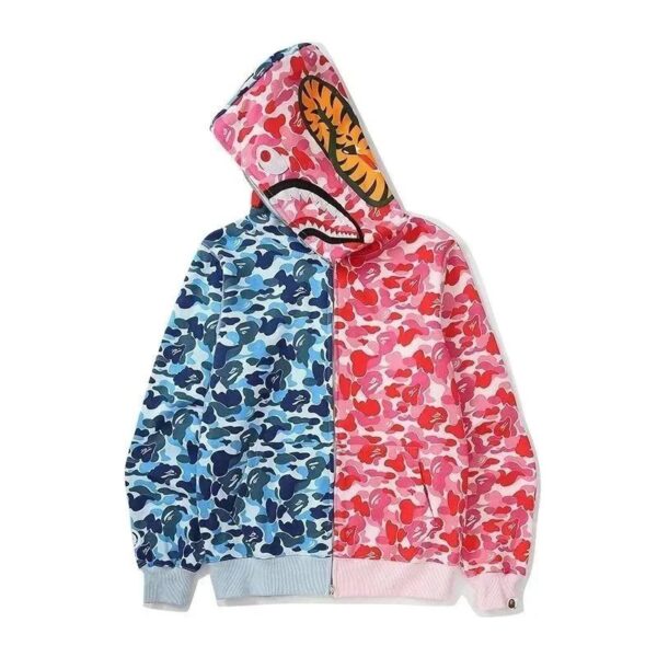 Bape Shark Head Multicolor Hoodie