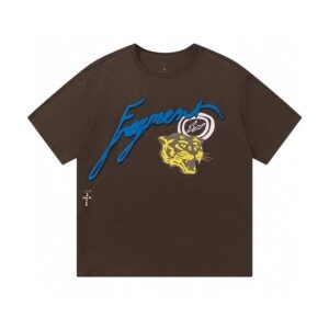 TravisScott CactusJack&FragmentDesign Co-Branded Lcon Graphic Print Short Sleeve T-Shirt