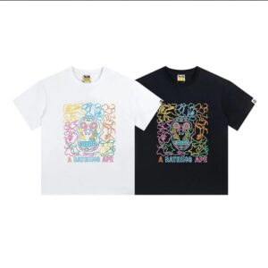 BAPE letter print short sleeve T-shirt Japanese tide men