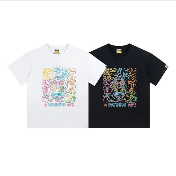 BAPE letter print short sleeve T-shirt Japanese tide men