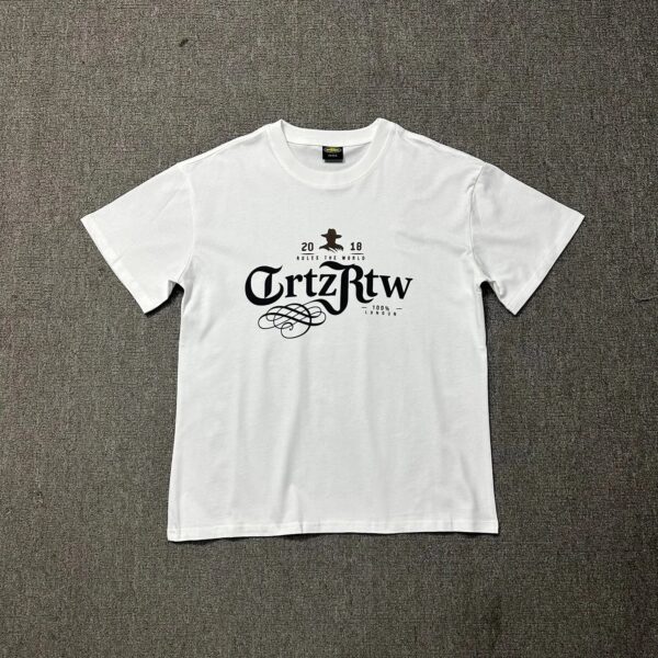 Corteiz White Gothic Short Sleeve