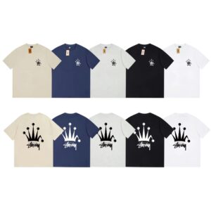 Stussy Crown Printed Crew Short Sleeve T-Shirt