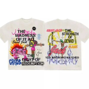 TravisScott&SAINTM Co-Branded Monogrammed Flaming Inferno T-Shirt