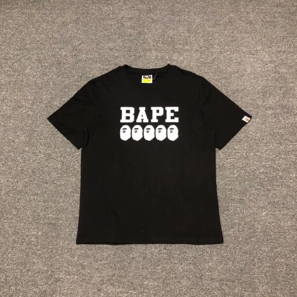 BAPE letter LOGO printed short sleeve T-shirt