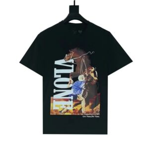 VLONE Western cowboy short sleeve T-shirt for couples