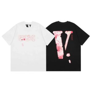 VLONE High Quality Cherry Blossom Big V Short Sleeve