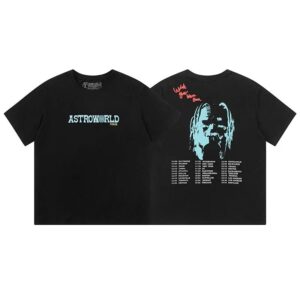 TravisScott Cactus JackAstroworld Portrait Print Short Sleeve Tee