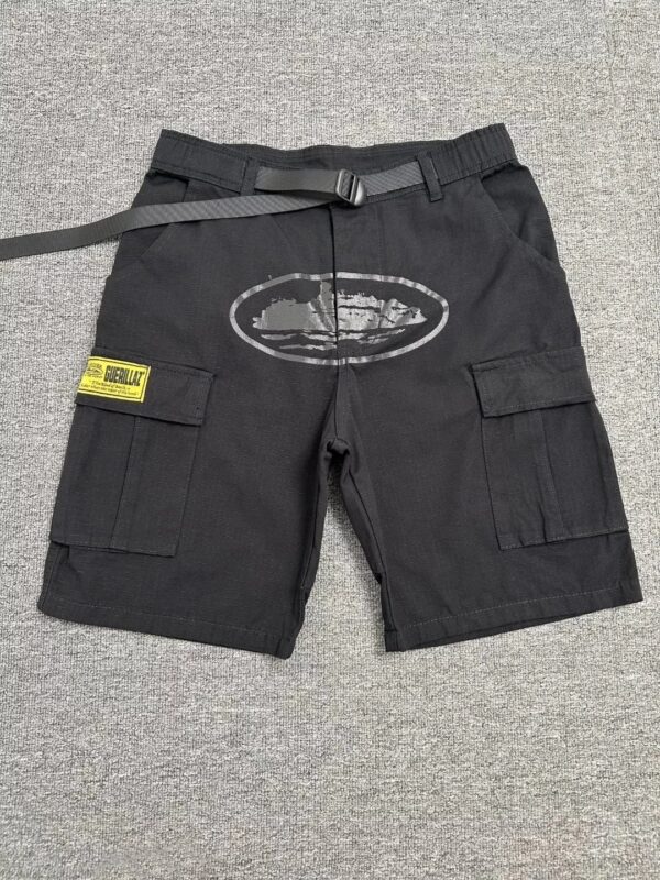 corteiz alcatraz heavy duty pocket work shorts