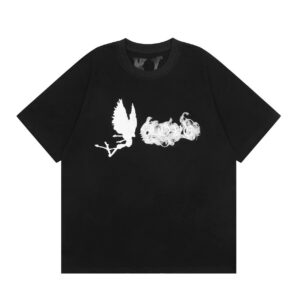 VLONE high quality smoke v-shirt with short sleeves