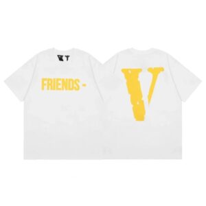 VLONE high quality yellow big V short sleeve