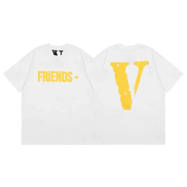 VLONE high quality yellow big V short sleeve