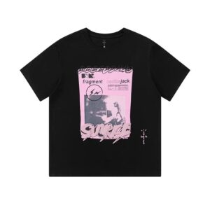 TravisScott Cactus JackxFragment Design Co-Branded Lightning Hiroshi Fujiwara Letter T-Shirt