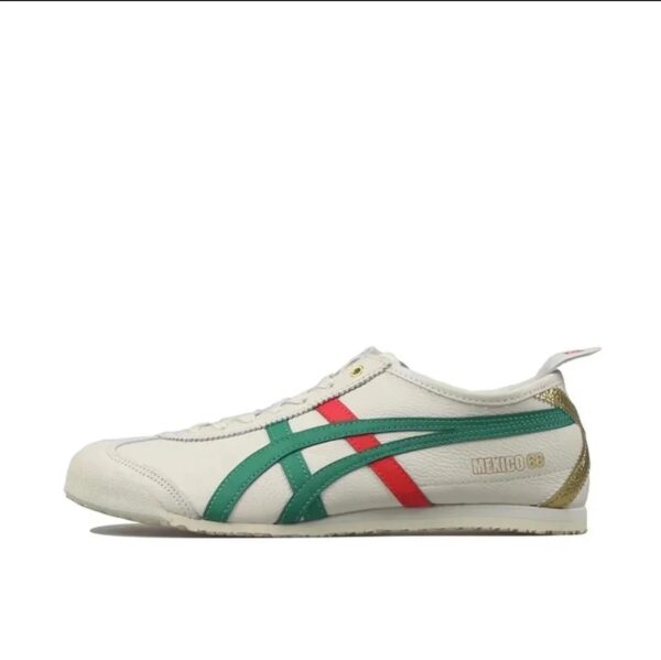 Onitsuka Tiger EspadrillesWhite Green Gold Tail-Original Shoe Quality Genuine Leather